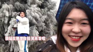 原来下雪是那么美，南方姑娘第一次滑雪！你们的城市会下雪吗