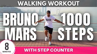 Bruno Mars Walking Workout | Daily Workout at home | 8 minutes