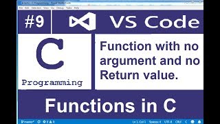 function without arguments and no return value