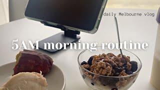 Melbourne vlog | what I eat in a day, 5AM morning routine, spring weather, sushi \u0026 Japanese BBQ