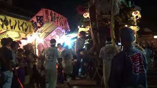 平成29年東大阪市若江鏡神社秋季例大祭本宮　若江東部地車宮入