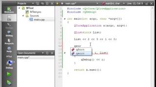 C Qt 43 qSort Algorithm