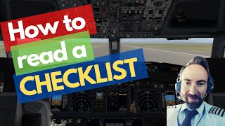 Pilot Checklist How To Read And Use The Checklist Efficiently Simulator Example
