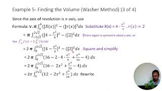 Sec 7 2 2 Volume The Washer Method