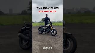 TVS Ronin 225 Exhaust Sound | BikeWale #shorts #tvsronin #tvsronin225