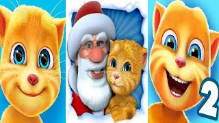 My Talking Ginger vs My Talking Ginger 2 vs Talking Santa meets Ginger Gameplay Android ios