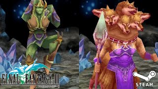 【FF3PC版】ファイナルファンタジーIII Steam版 #09 エウレカのボス戦集 (アモン、くのいち、ジェネラル、ガーディアン、スキュラ戦)