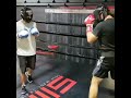 light sparring with contender librado andrade.