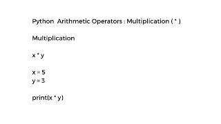 Python Arithmetic Operators || Subtraction( - ), Multiplication( * ) and Division( / )