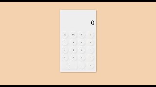 Neumorphism calculator using HTML CSS & JavaScript