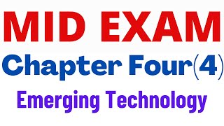 Emerging Technologies Questions & Answers on Chapter Four(4)-Freshman Ethiopian Students| IoT Exam