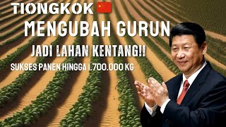 Luar Biasa!! Petani China Sukses Tanam KENTANG Di Gurun!! China Ubah Gurun Jadi Lahan Pertanian.