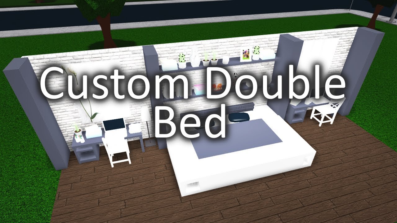 Bloxburg | Custom Double Bed! - YouTube