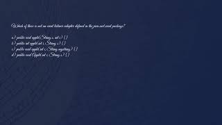 Java question sample using ffmpeg : Code in Description