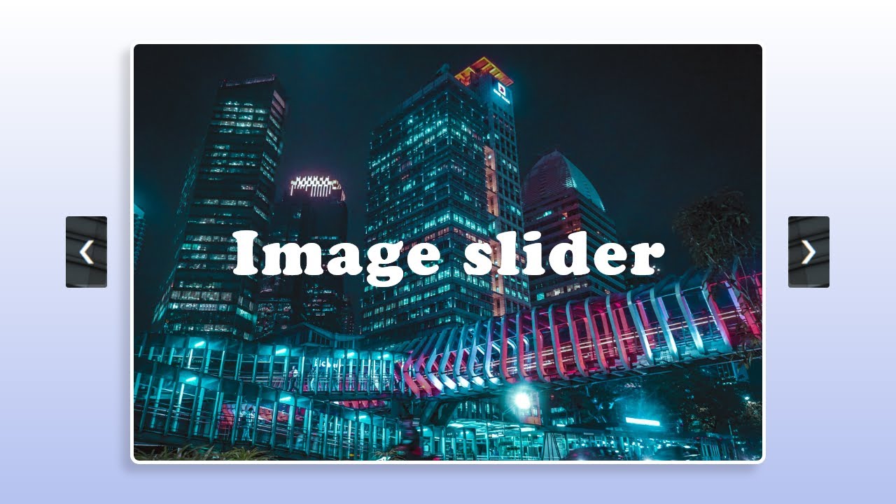 Carousel Slider HTML CSS | Image Slider HTML And CSS Javascript - YouTube