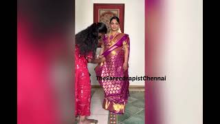 How To Drape A Saree For Pregnant Women | The Sareedrapist Chennai By Jesi