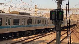 小田急3000形3658編成(8car)ロイヤルブルー→各駅停車新宿OH01行→OH32海老名駅発車！