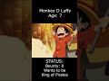 monkey d luffy glow up one piece onepiece shorts