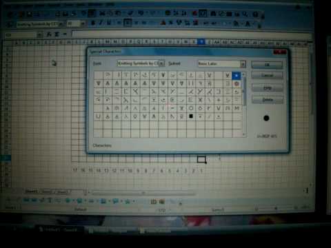Creating knitting Charts with OpenOffice Creating knitting Charts with OpenOffice