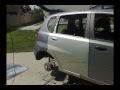 Chevrolet Aveo Kalos right rear panel damage repair