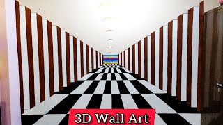 3D Wall Painting | 3D Hall passage / corridor / lobby | Mishti Dushtumi Wall Artworks | #3dpainting