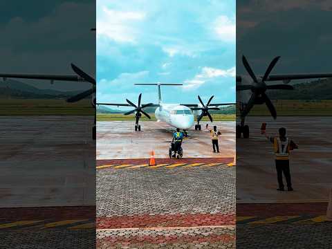 PAL EXPRESS Q400 ARRIVING IN BUSUANGA #flight #airplane #airplane # ...