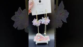 Handmade diy beads flowers earrings jewelry #handmade #diy #beads #flowers #gift #diybeads #earrings