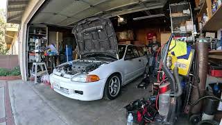 Time-lapse Honda Civic EG B-Series Engine Removal