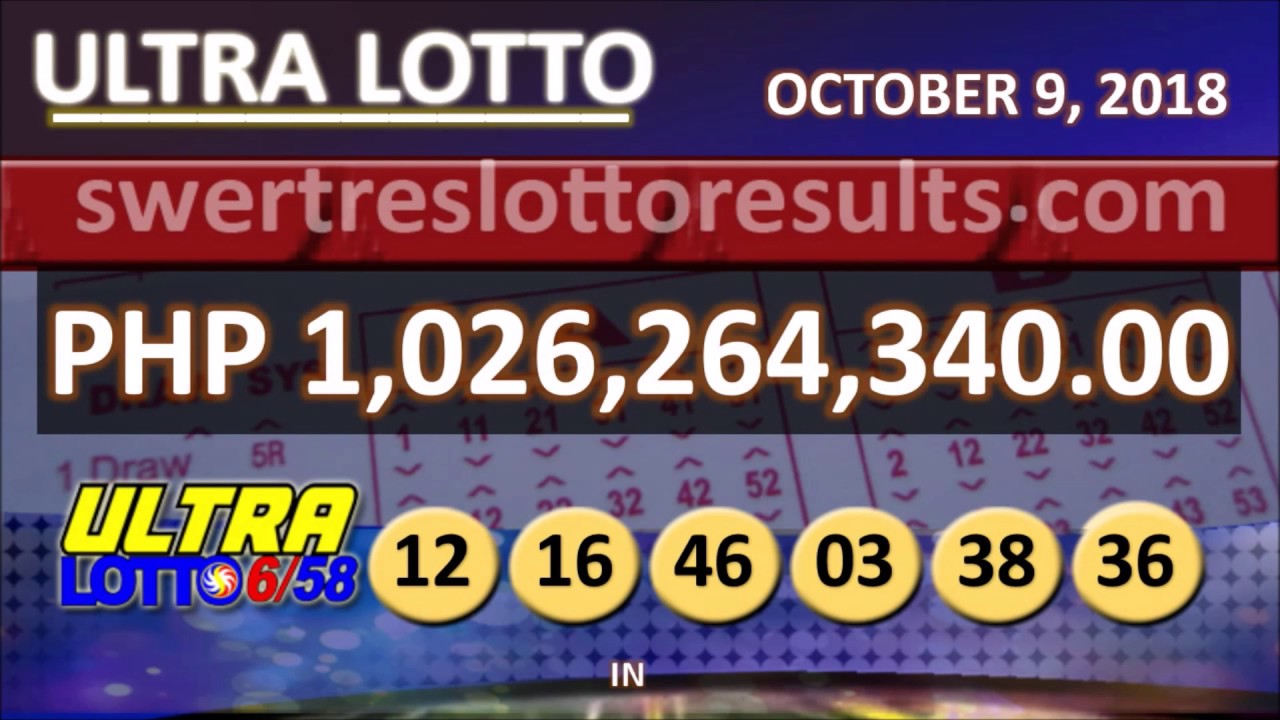 PCSO LOTTO RESULTS OCTOBER 9 2018 9PM All Draw (6/58 Result W/ Jackpot ...