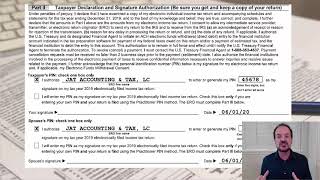What is form 8879?