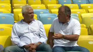 Zico e Roberto Dinamite relembram histórias no Maracanã