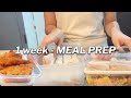 1 Week Meal Prep | Grocery Shopping 🍅 | Living Alone vlog