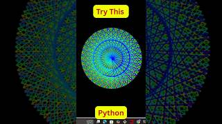 Python Creates a Hypnotic Rainbow Star Spiral 🌈✨