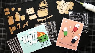 Spellbinders This is Life Collection: Dumpster Fire & Favorite Side Effect Stamp & Die Sets Tutorial