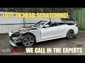 REPAIRING A CRASH DAMAGED WRECKED BMW 4 G SERIES CONVERTIBLE