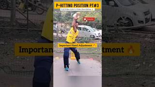 Important Hand Adjustment in Hitting ✅ #battingtips #cricket #ipl #viratkohli #viral #shorts #tips