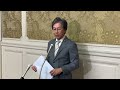 2024年8月6日　安住国対委員長　自由民主党・浜田国対委員長との会談後ぶら下がり