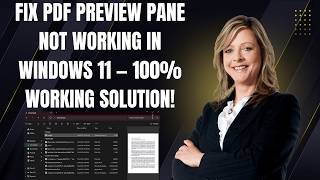Fix PDF Preview Pane Not Working in Windows 11 — 100% Working Solution!
