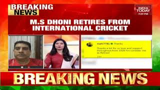 M.S Dhoni Retires From International Cricket, Will Continue to play In The IPL | Breaking News