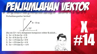 Jika sin 53⁰ =4/5, komponen komponen vektor S adalah