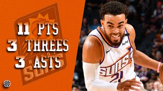 Tyus Jones 11 pts 3 threes 3 asts vs Pistons 2024 Preseason