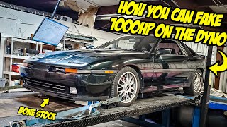 Here's How You Can FAKE 1000HP On A Dyno (With A BONE STOCK Car)