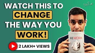 Top 5 learnings from Rework by Jason Fried | Rework Summary in Hindi | Ankur Warikoo Books