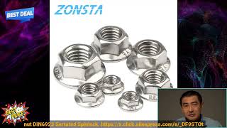 1005002375654503 Hexagon Flange Nuts M3 M4 M5 M6 M8 M10 M12 M16 M20 304 Stainless Steel