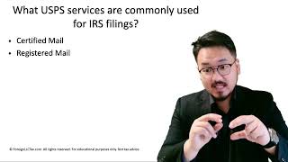 USPS Mailing Options for IRS Tax Forms — Certified Mail vs Registered Mail