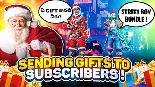 I Became A Santa Claus 🎅 | Sending Gifts🎁To All Free Fire Players In Telugu