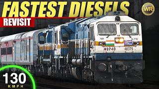 Dangerous High Speed Diesel Trains up to 130 KMPH | Indian Railways