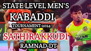 🔴LIVE|ROUND-2|MARUTHAGAM vs ALAMPACHERI-B|MEN'S KABADDI TOURNAMENT 2024-SATHIRAKUDI|RAMNAD-DT