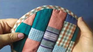 How to sew a potholder from small fabric scraps 🔥