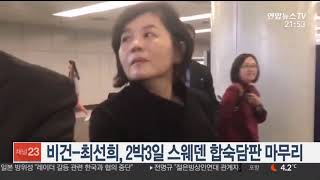 비건 - 최선희 2박3일 스웨덴 합숙담판 종료 / 연합뉴스TV (YonhapnewsTV)